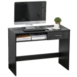 Bureau informatique multimédia compartiment rangement et tiroir