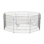 PawHut Enclos pour Chien Noir 71 x 91 cm
