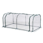 Homcom Serre de Jardin Tunnel en Métal Transparent 2 x 1 x 0,9 cm