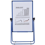 Chevalet de conférence pliable - tableau blanc magnétique double face - pivotant, réglable en hauteur 73L x 45l x 92-158H cm - rose(c-2)