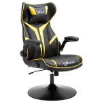 Fauteuil gaming réglable tétière accoudoirs relevables métal PVC