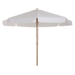 Outsunny Parasol Droit en Bois de Bambou Beige 325 x 325 x 250 cm