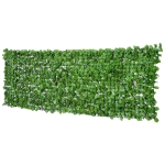 Outsunny Haie Artificielle Brise-vue Décorative Vert 300 x 1 x 100 cm