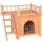 Niche villa avec terrasse et escalier pour chien chat