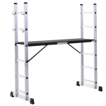 Homcom Echafaudage 3 en 1 Multifonctions en Métal 111 x 37 x 4 cm