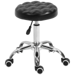 Tabouret massage à roulettes réglable noir