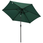 Outsunny Parasol de Jardin Inclinable Vert Ø2,7 x 2,35 m