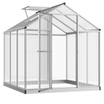 Serre de jardin aluminium polycarbonate fondation lucarne porte