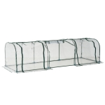 Outsunny Serre de jardin en PVC transparent 3 x 1 x 0,8 m