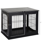 Cage pour chien animaux cage en bois MDF classe E1 3 portes verrouillables