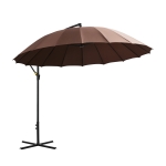 Parasol déporté rond inclinable dim. Ø 2,96 x 2,45H m polyester(c-3)