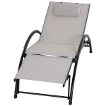 Bain de soleil design contemporain inclinable réglable