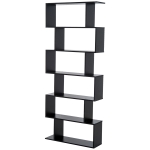 Homcom Bibliothèque Zig Zag Design Moderne 6 Niveaux 80 x 23 x 192 cm(c-2)