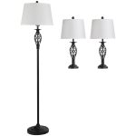 Lot de 3 luminaires design en métal
