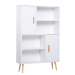 Homcom Lot de 3 Étagères Murales Flottantes Blanc 60 x 15 x 10 cm(c-3)