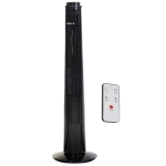 Ventilateur colonne tour oscillant 50 W avec télécommande noir