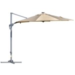 Parasol déporté LED octogonal inclinable pivotant 360°