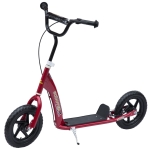 Homcom Trottinette Patinette pour Enfants Rouge 120 x 52 x 80-90 cm