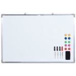 Homcom Tableau Magnétique avec Cadre en Aluminium 60 x 45 x 1,8 cm(c-2)