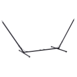 Outsunny Support pied de hamac réglable structure robuste métal époxy noir dim. 3,08-3,80L x 1,08l x 1,20H m