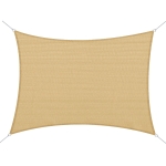 Outsunny Voile d'Ombrage Beige Rectangulaire 4 x 6 m