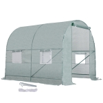 Outsunny Serre de Jardin Verte 5m² 2,5 x 2 x 2 m