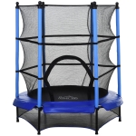 Trampoline jardin enfants Ø 1,40 × 1,62H m bleu