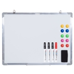Homcom Tableau Magnétique avec Cadre en Aluminium 60 x 45 x 1,8 cm(c-1)