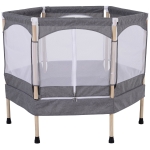 Trampoline jardin enfants Ø 1,40 × 1,62H m bleu