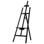Homcom Chevalet d'Artiste Sur Pieds Inclinable Noir 48 x 71 x 140 cm