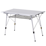 Table de camping pliante 6 pers. en aluminium