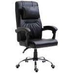 Vinsetto Fauteuil de bureau manager grand confort coussin amovible massant fourni revêtement synthétique noir