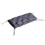 Outsunny Coussin d'Assise Gris pour Balancelle 2 Places 98 x 100 x 8 cm