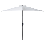 Outsunny Demi Parasol de Jardin Crème 2,69 x 1,38 x 2,36 m