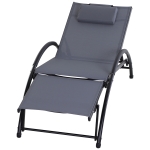Bain de soleil design contemporain inclinable réglable