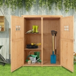 Outsunny Abri de Jardin 2 fenêtres Toit Bitumé 128 x 50 x 164 cm