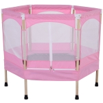 Trampoline jardin enfants Ø 1,40 × 1,62H m bleu