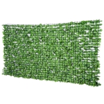 Outsunny Haie Artificielle Brise-vue Décorative Vert 300 x 1 x 150 cm