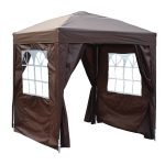 Outsunny Barnum de Réception Marron 2 x 2 x 2,55 m