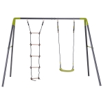 Homcom Balançoire 2 agrès 2,55L x 1,38l x 1,80H m(c-1)