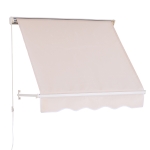 Outsunny Store Banne Manuel Beige 120 x 70 cm