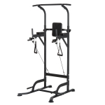 Homcom Station de Traction Musculation en Métal Noir 102 x 66 x 221 cm