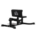 HOMCOM Banco de Mancuerna Plegable Inclinable Banco de Pesas Musculación Multifuncional para Entrenamiento Completo Máquina de Fitness Gimnasio Hogar(c-3)
