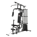 Station de musculation complète avec 10 contrepoids acier