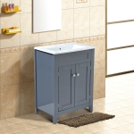HOMCOM 60Wx47Dx82H cm Bathroom Vanity Unit-Grey