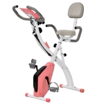 HOMCOM Folding Exercise Bike Upright Recumbent Stationary Cycling Magnetic w/ Band