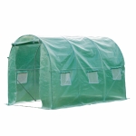 Outsunny 4x2 m Polytunnel Walk-in Greenhouse with Zip Door and Windows(c-2)