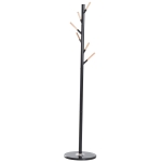 HOMCOM Coat Rack, 35Lx35Wx174H cm, Metal-Black