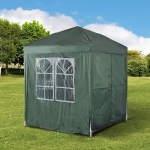 Outsunny Pop Up Gazebo Canopy, size (2 x 2m)-Black(c-1)