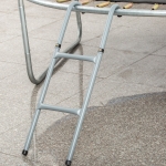HOMCOM 12/14ft Trampoline Ladder Galvanized w/ Non-slip Mat(c-1)